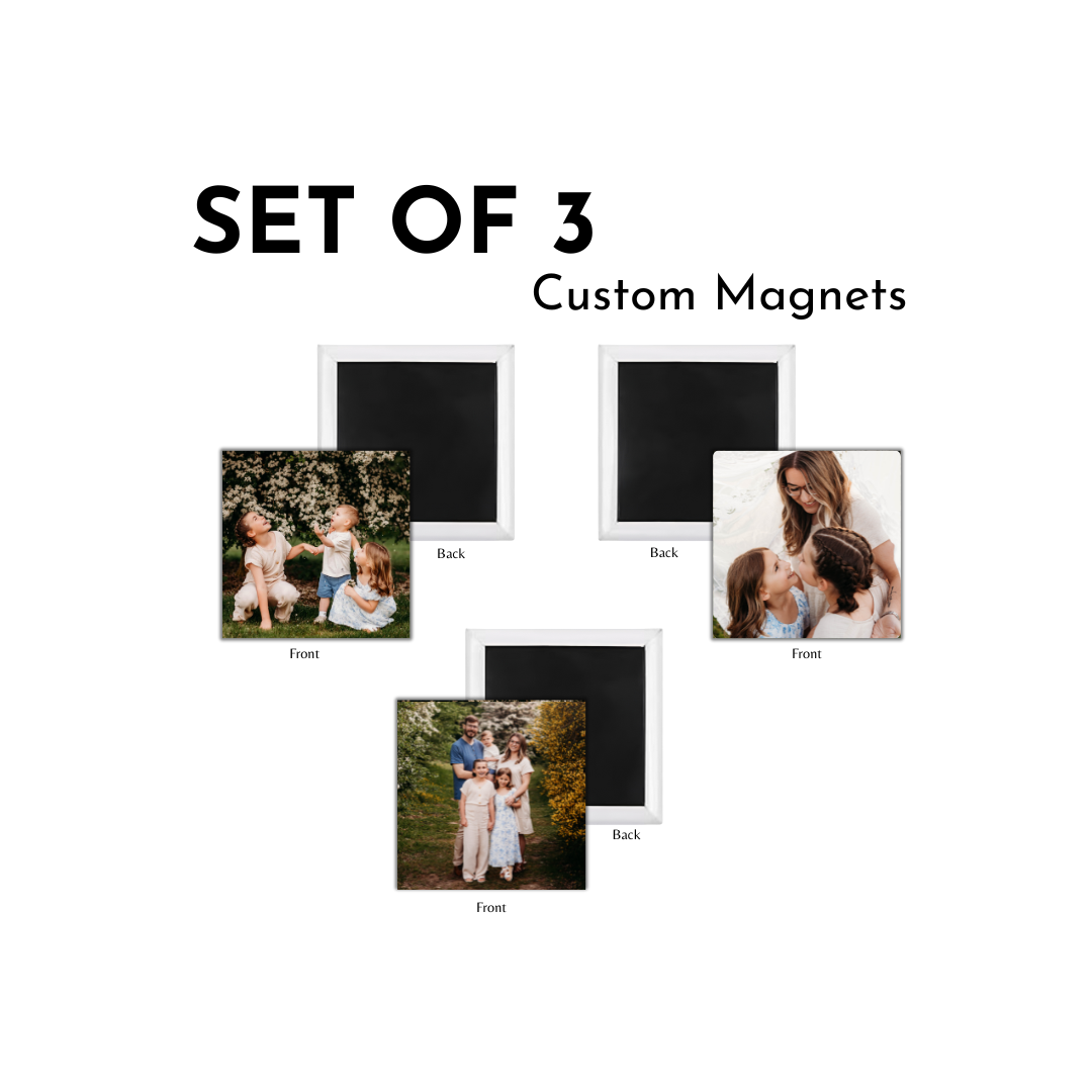 Set of 3 Custom Memory Magnets