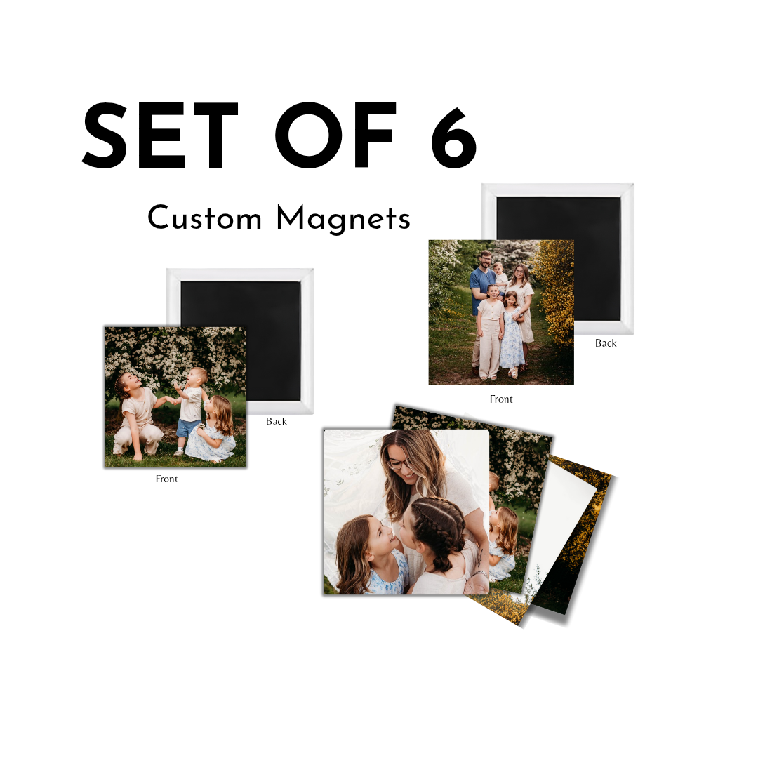 6 Custom Photo Magnets